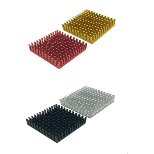 40x40mm heat sink with 3M stick for NEMA 17 Stepper motor 4011mm red black gold silver aluminum Heat dissipation