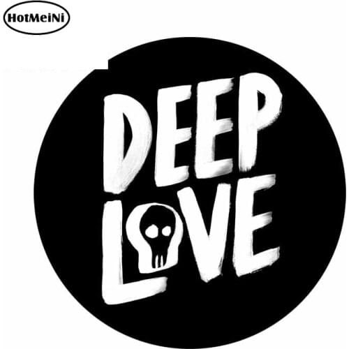 HotMeiNi 13cm x 13cm Car Stickers for Deep Love Opera Text Auto Waterproof Decals Car Wrap Occlusion Scratch Decal