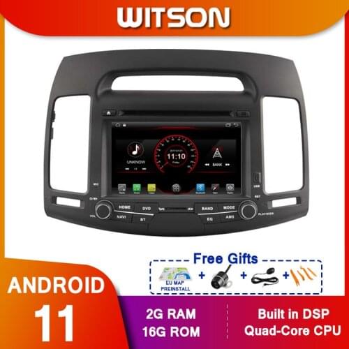 WITSON car radio multimedia dvd player 2 DIN android 10.0 For HYUNDAI ELANTRA(2007-2011) gps navigation stereo DSP video C
