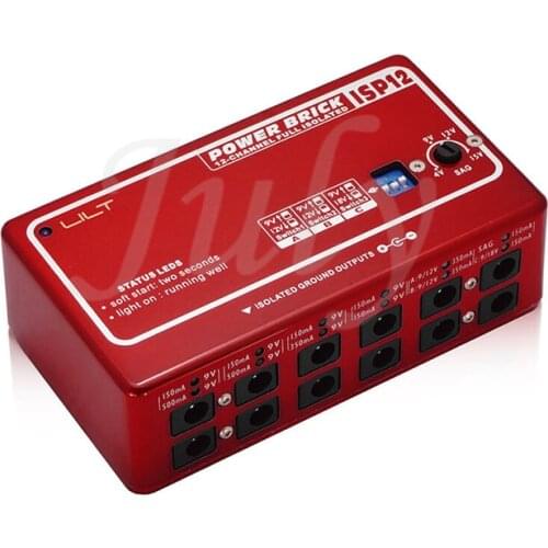 Guitar bass monoblock effect power supply 12 independent output isolation low noise adapter power supply 9V 12V 18V