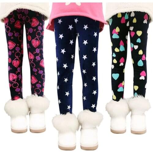 Girls Pants Kids Autumn Winter Keep Warm Leggings Thicken Pencil Pants for Girl 2 3 4 5 6 7 8 Years Children Trousers