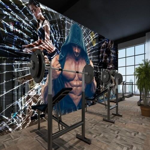 Photo wallpaper Personality Creativity Handsome Gym Museum Mural Background Wall mural custom wallpaper
