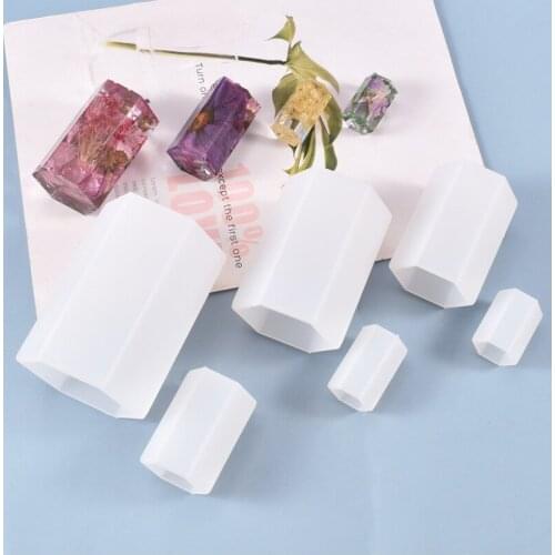 Diy Crystal Drop Mold High Mirror six-prism table decoration