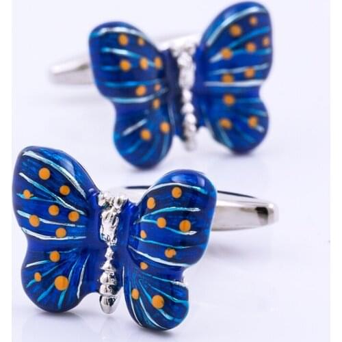 KFLK mens shirts cufflinks jewelry high quality wedding gift button animal butterfly cufflinks 2020 new products free shipping