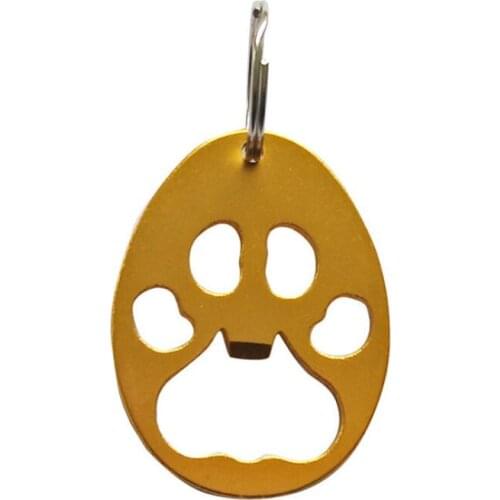 Creative Party Supplies paw print beer bottle opener cheap bulk Aluminum Alloy bottle opener keychain LX8529