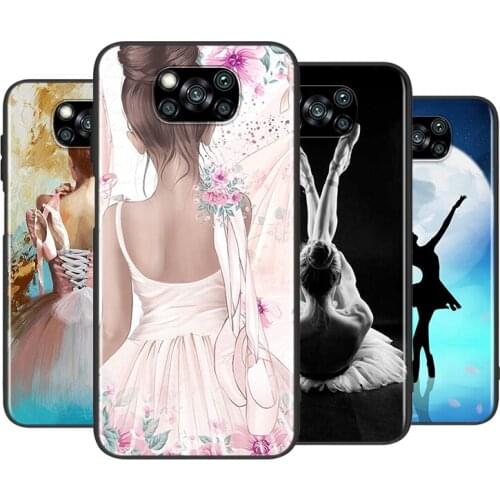 Ballet Dancer Dancing For Xiaomi Poco X3 GT NFC M2 X2 F2 F3 C3 M3 F1 Pro Mi Play Mix3 A3 A2 A1 6 Lite Soft Phone Case