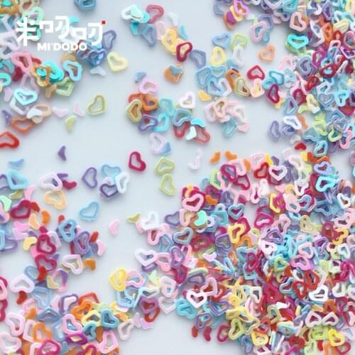 Heart Sequins 20g 4mm Paillette Sewing Garment Accessories Clothing Accessories DIY Sequins for Scrapbooking Shakes