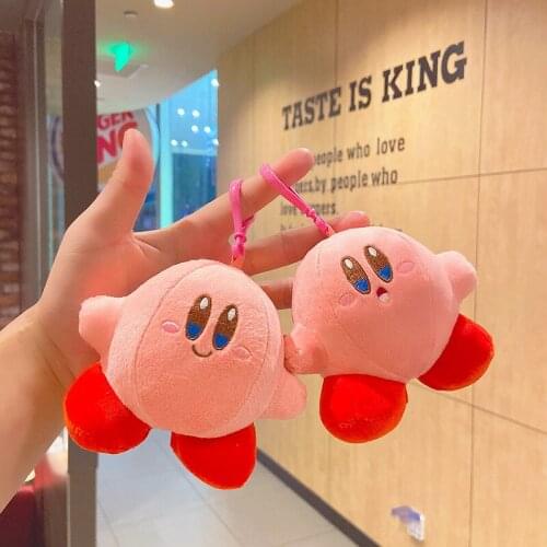 10Pcs/Lot Waddle Doo Kirby Plush Pendant Doll Around Game Keychain Cute Anime Figure Dolls For Girls Kid Toys Birthday Gift