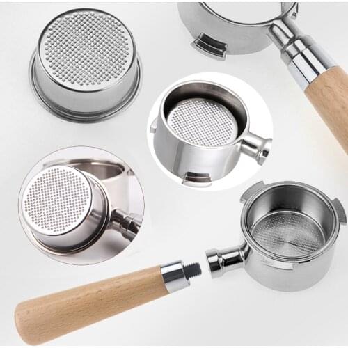 51mm Coffee Bottomless Portafilter for Delong Coffee Machine w/ Filter Basket