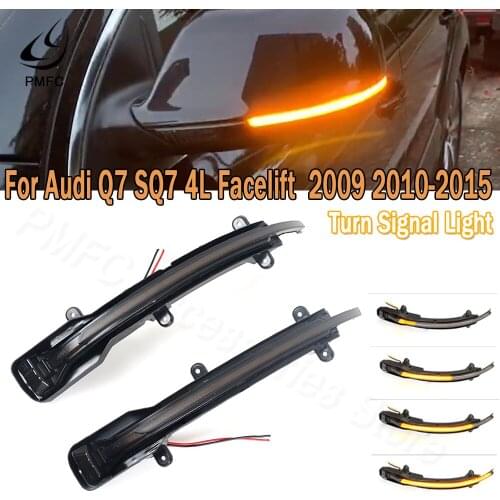 PMFC Rearview Mirror Turn Signal Light Dynamic LED Indicator Repeater Suitable for Audi Q5 2008-2017 Q7 2009-2015 4L Car Styling