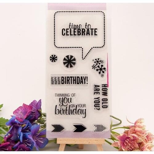 Transparent Clear Stamps / Silicone Seals Roller Stamp for DIY Scrapbooking Photo Album/Card Making T2222