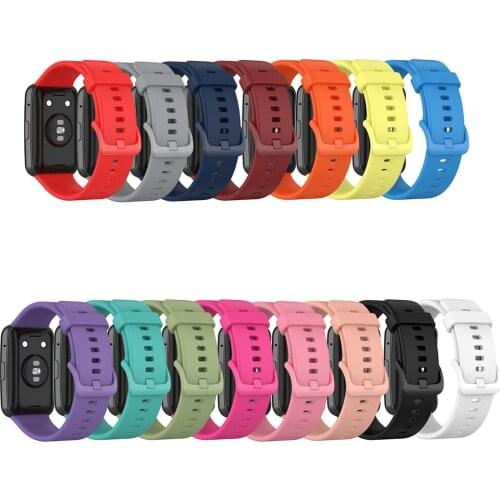 Wristwatch Bracelet Watchband Colorful Silicone Watch Strap Replacement for Huawei Watch Fit Watch Accessories