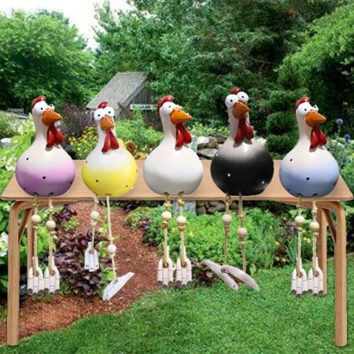 Garden Decoration Chicken Garden Plug Hen Rooster Hens Bird Edge Seater Indoor Wall Decor Home Garden Decoration Accessories