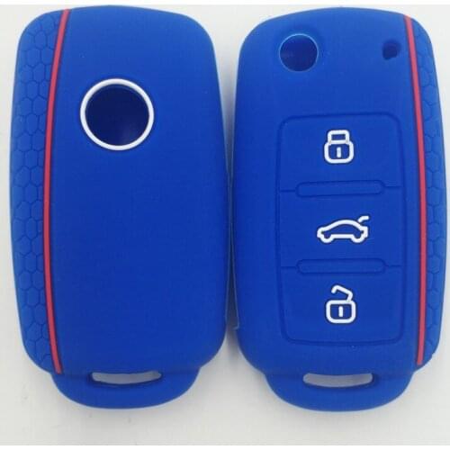 4PC Silicone Car Key Cover Case Protect for VW Polo 2016 Golf 7 MK7 for Skoda Octavia A7 for SEAT Leon Ibiza CUPTRA