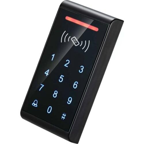 Free Shipping Touch-Screen RFID access control with EM/ID card and password,800 card Door Access Control System