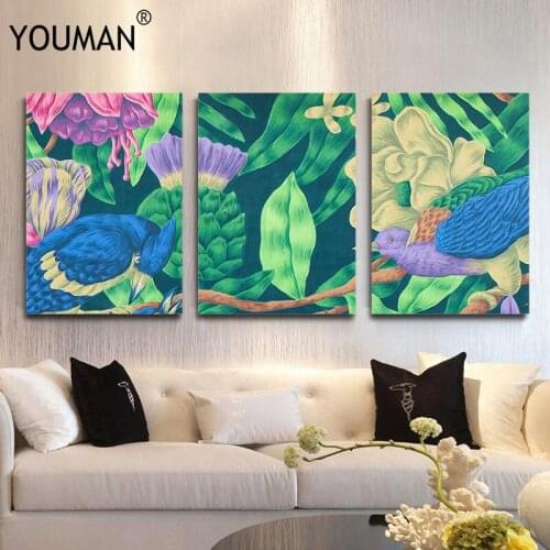 Modern Green Wallpaper Poster Art Painting DIY Home Decor for Living Room Sofa Backgrop Bedroom Wall Decorative Poster Frameless