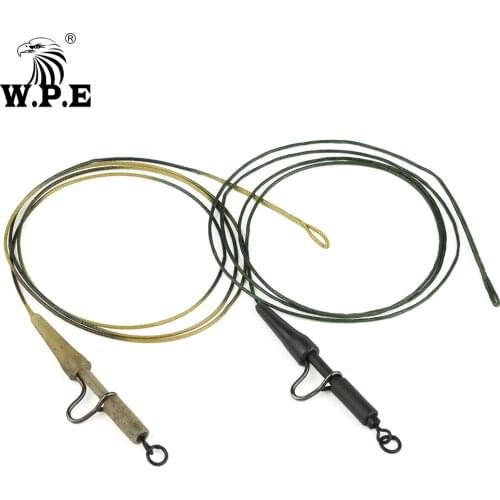 W.P.E 3pcs/pack Carp Fishing Line Group 35LB/45LB Lead Core Braided Fishing Line Lead Rig Clip Feeder Carp Fishing Tackle Pesca