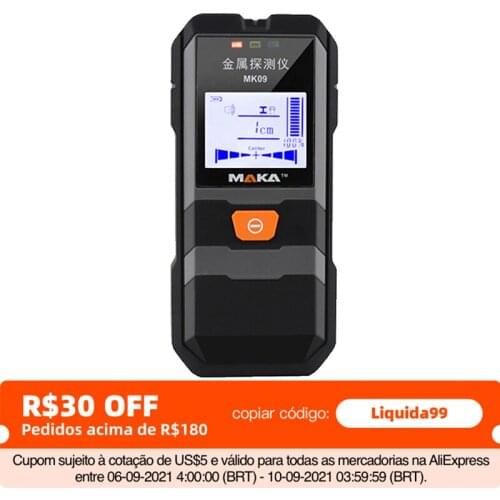 MAKA MK09 High Accuracy Portable LCD Backlight Display Infrared Metal Detector Metal Objects Steel Wire Copper Tube Finder