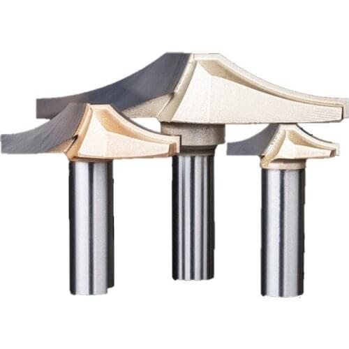 1/2 Inch Tungsten Steel Engraving Gong Milling Cutter Use for CNC Trimming Machine Density Plate Woodworking Router Bit