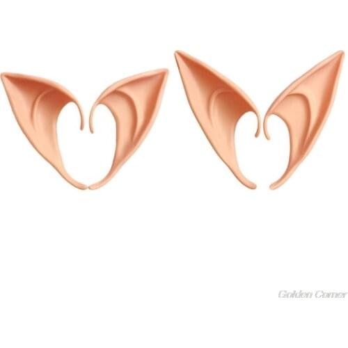 1 Pair Halloween Party Elven Elf Ears Anime Fairy Cospaly Costumes Vampire Latex M06 21 Dropshiping