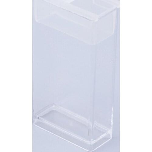 100pcs Plastic Bead Rhinestone Storage Containers Boxes Jewelry Finding Display Carrying Cases Rectangle Clear 5x2.7x1.2cm