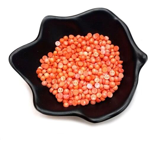 10pcsExquisite Synthesis Pink Coral Ring Face 4mm Charm Round Coral Non-porous Beads for DIY Handmade Jewelry Making Accessories