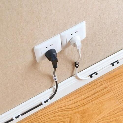 20/16pcs Wire Cable Clips Organizer Desktop & Workstation Clips Cord Management Holder USB Earphone Data Line Cable Winder