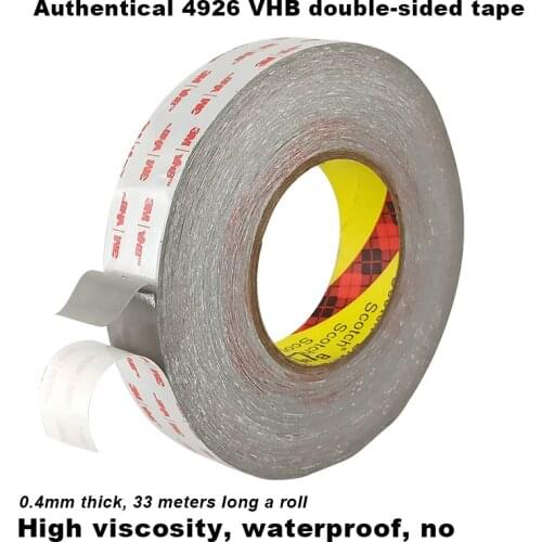 3M4926 VHB Acrylic foam double-sided adhesive tape waterproof, strong heat resistant and traceless double-sided adhesive tape