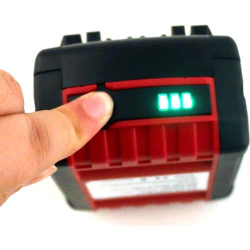 6000mAh 18V 6.0A Rechargeable Li-ion Battery For Bosch 18V Power tool Backup 6000mah Portable Replacement BAT609 Indicator light