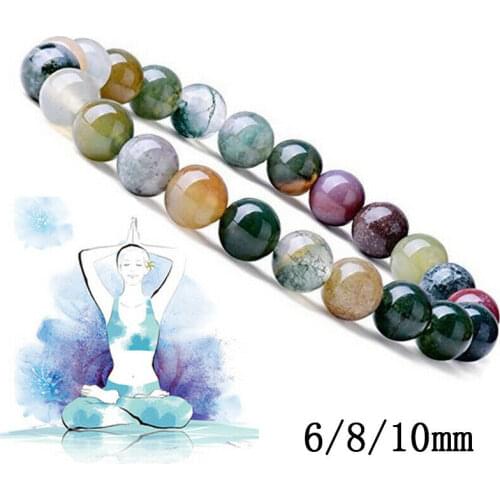 2020 Transfer Luck 6 8 10 MM Natural Stone Beads Bracelet Amethysts Tiger Eye Lapis Lazuli Bracelets for Women Men Yoga Bracelet