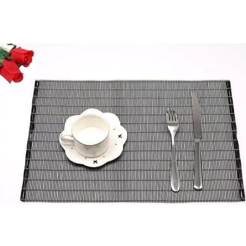 Products Decor Kitchen Accessories Table Napkins Hot Pad Place Mat Table Mat 30*45CM Multiple Colour Table Imitation Bamboo