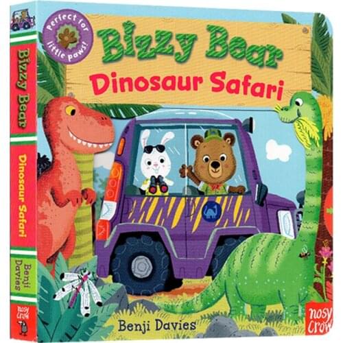 Dinosaur Paradise Busy Bear Series 3D Flap English Picture Book Infant Children Educational Reading Book