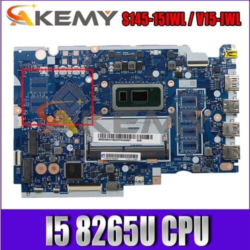For Lenovo Ideapad S145-15IWL V15-IWL laptop motherboard FS441 FS540 NM-C121 5B20S41727 5B20S41728 CPU I5 8265U Mainboard