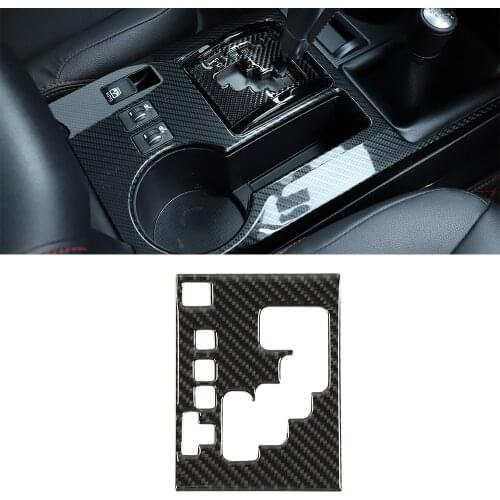 For Toyota 4Runner 2010-2021 Gear Shift Decoration Stickers Real Carbon Fiber Car Interior Accessory Styling for Toyota 4 Runner