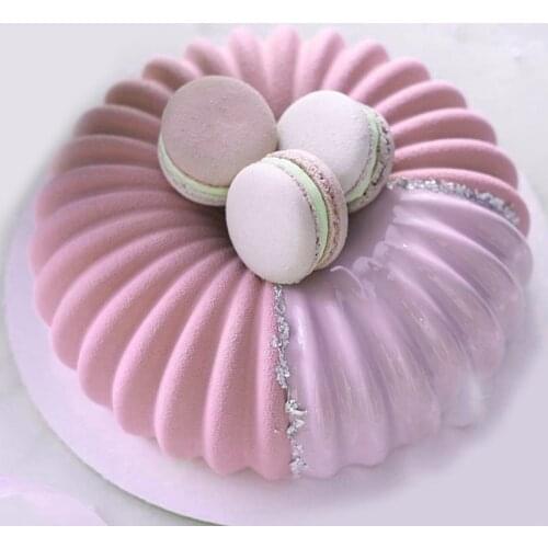 Food Grade Silicone Cake Molds Thread Ring Mousse Moulds Non Stick Dessert Pan Kitchen Baking Tools Party Pastry Bakeware Set