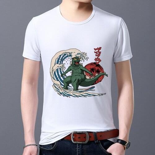 T-shirt Mens O-neck Funny Printing Classic Hot-selling Simple Commuter All-match Breathable Mens Thin Temperament Top
