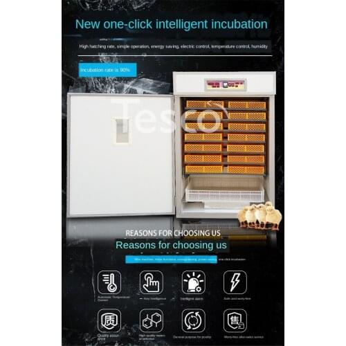 Incubator intelligent large and medium-sized household incubator small eggs duck goose bird incubator poultry breeding