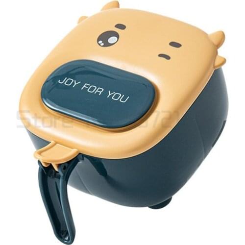 Seasoning box integrated multi grid suit with cover kitchen supplies complete seasoning box four grid salt pot