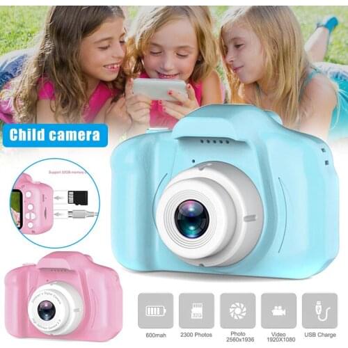 Mini Digital USB Chargable Children Camera Toys 2 Inch HD Screen Gift for Kids ND998