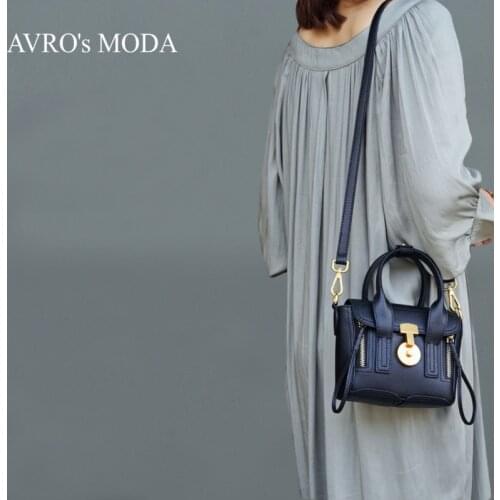 AVROs MODA Fashion Shoulder Bags For Women Luxury Designer Handbags Ladies Genuine Leather Crossbody Retro Flap Mini Small Bag