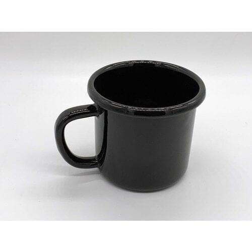 Marbling Metal Enamel Mug Black