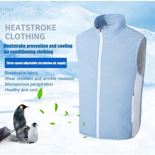 Air-conditioning Clothing Summer Cooling Hiking Charging Refrigeration Vest Fan Work Cooling Air Conditioning Clothes Jackets