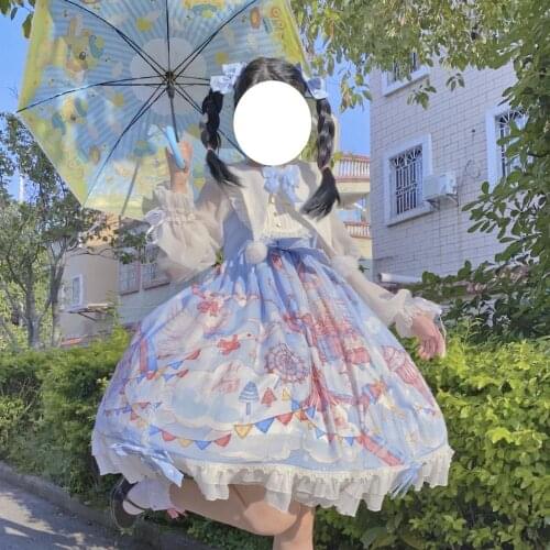 Lolita dress dreamland amusement park Lolita sweet strap JSK sleeveless dress
