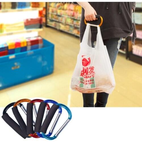 Useful Slip-Resistant Hanging Shopping Bag Carrier Grocery Holder hooks Shopping Handle Reusable Cotton Bag Holder device