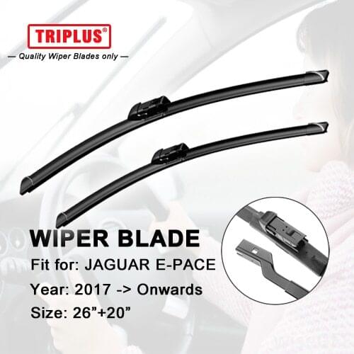 Wiper Blade for JAGUAR E-PACE (2017-Onwards) 1set 26"+20", Aero Beam Windscreen Wiper Frameless Soft Blades