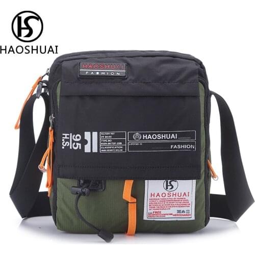 Fashion Mens Bag Messenger Bag Male Waterproof Quality Nylon Satchel Over the Shoulder Crossbody Bags Handbag Mini Briefcase