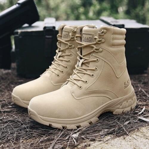 Outdoor Mens Boots Warm Winter Sneakers for Men Waterproof Hiking Shoes Tactico Military Tactico Boot Big Size Combat Boots F10