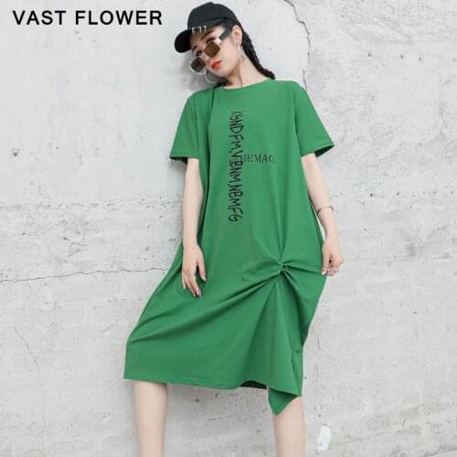 Зеленые летние платья VAST FLOWER China At AliExpress
