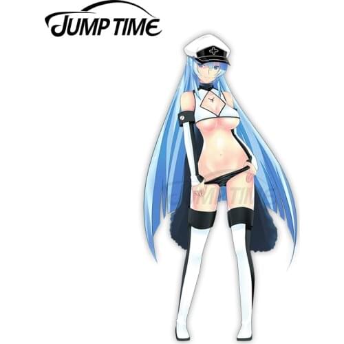 Jump Time Akame Ga Kill! Esdese 7 6.5 Anime Sexy Girl Vinyl Decal Window Car stickers