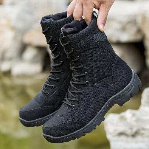 High-top military male special forces absorption 07 ultra-light security training Marine combat breathable tactical boots men